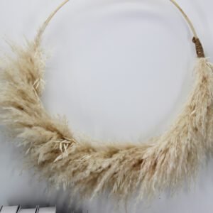 3HLINK Preserved pampas grass Wreath