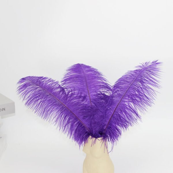 purple ostrich feather bouquet for arrangement