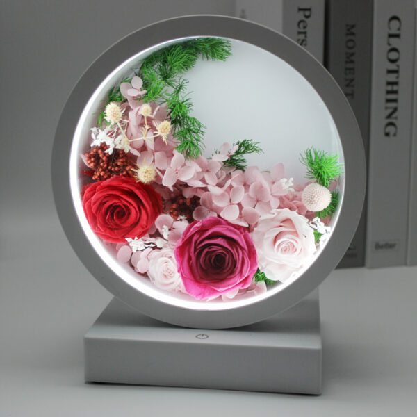 Forever flower chargeable Bluetooth sound small night light detail