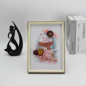 diy preserved dry flowers photo frame A4-My Neighbor Totoro