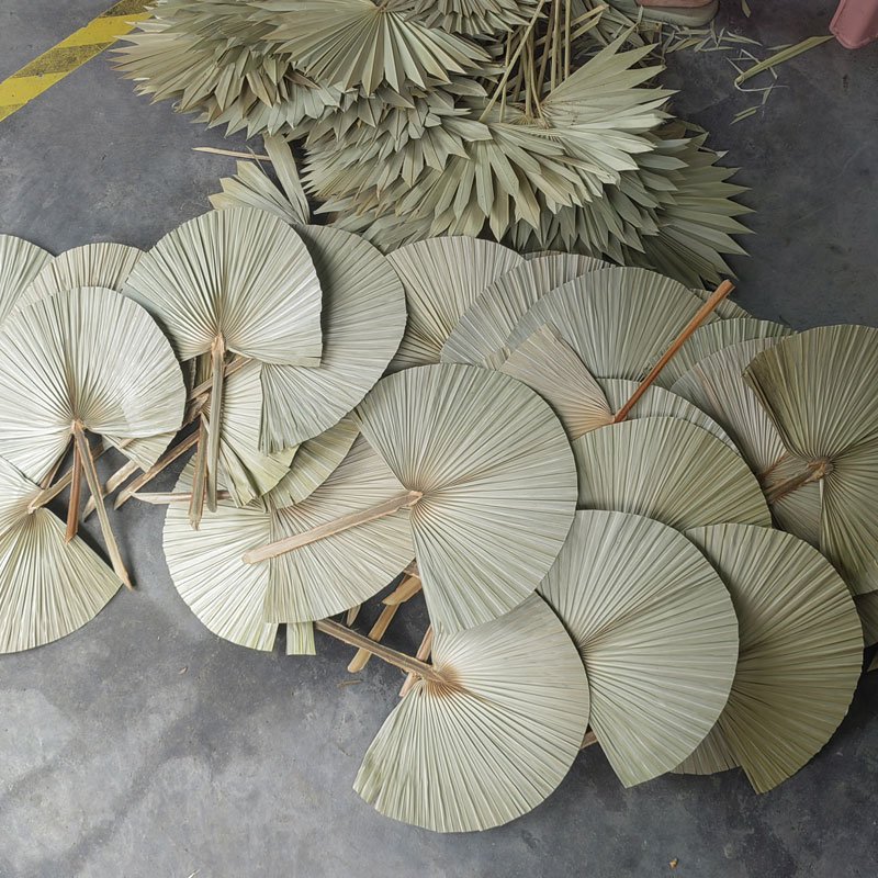 3hlink factory natural round dry palm leaves