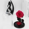 3HLINk Customized Eternal Flower Rose in Glass Cover
