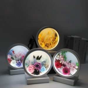 3HLINK Eternal rose flower LED bedside Bluetooth sound small night light