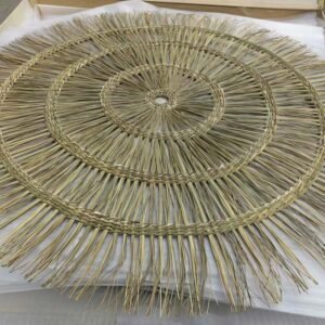 3HLINK natural seagrass weave boho wall hanging decor detail