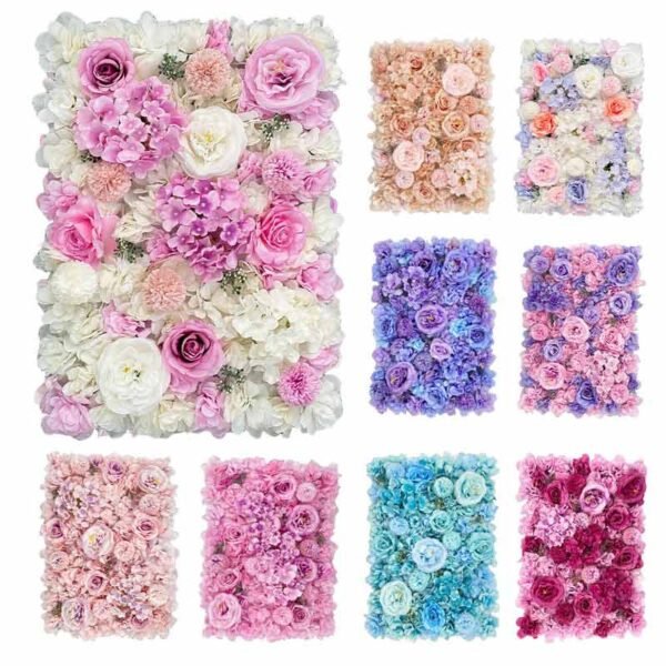 A variety of styles can be spliced ​​and assembled into artificial flower walls