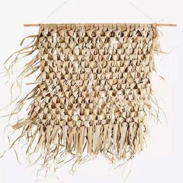 3HLINK small natural palm leaf plants weave boho wall hanging decor