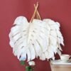 3HLINK white bleach Monstera Leaf product hanging diaplay