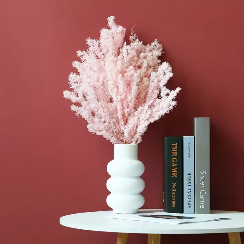 light pink Asparagus myriocladus preserved flower decor