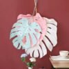 3HLINK many color Tiffany Blue pink white Monstera Leaf For home arrangement Decor