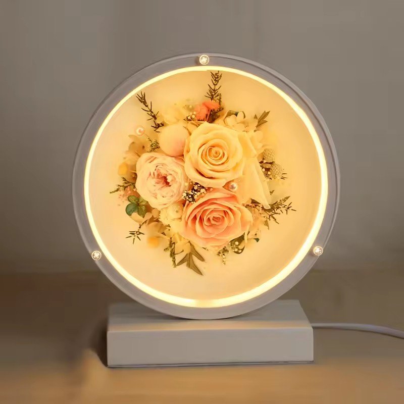 3HLINK Eternal flower LED bedside Bluetooth sound small night light