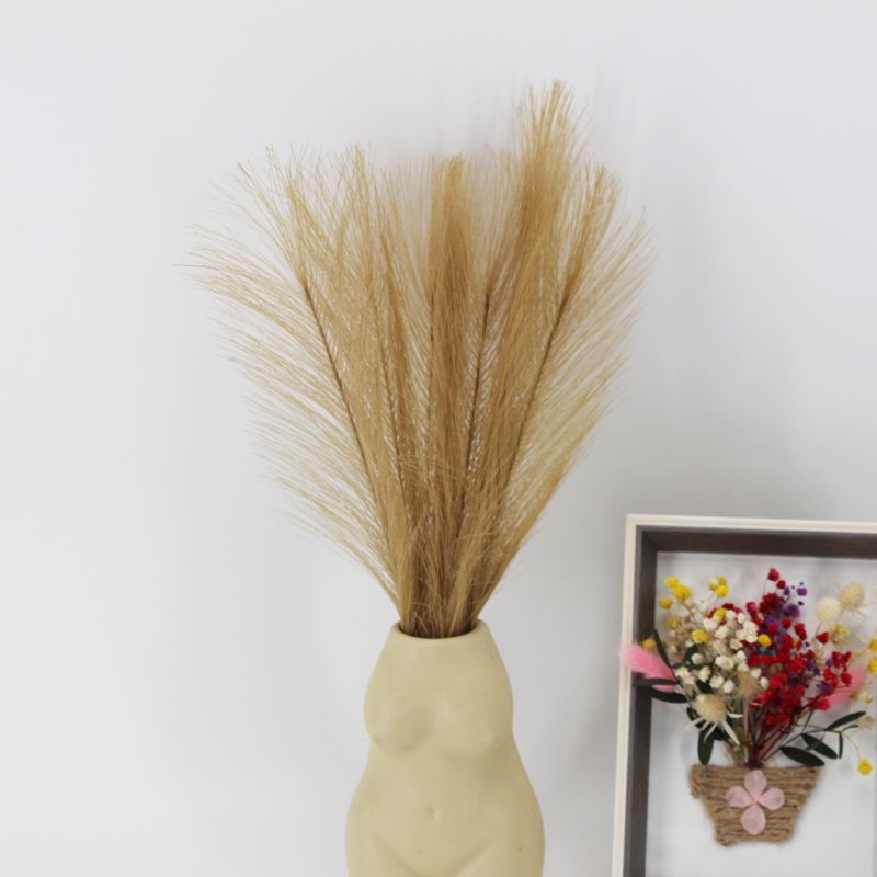 3HLINK brown faux artificial pampas grass