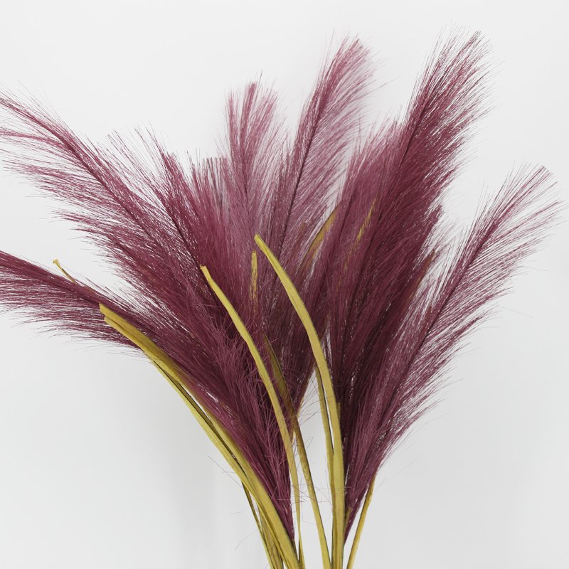 3hlink wholesale bulk wine red faux artificial pampas grass