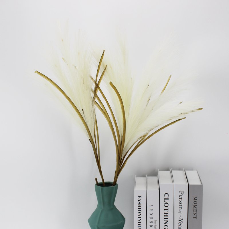 3hlink white artifical faux pampas grass