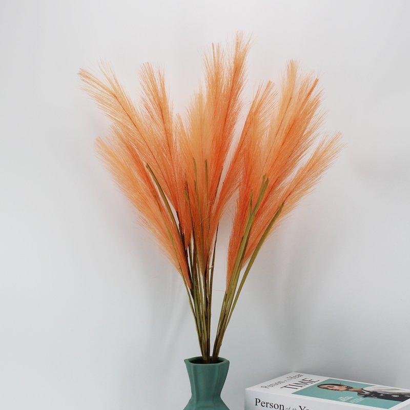 orange samll artifical faux pampas grass from 3hlink