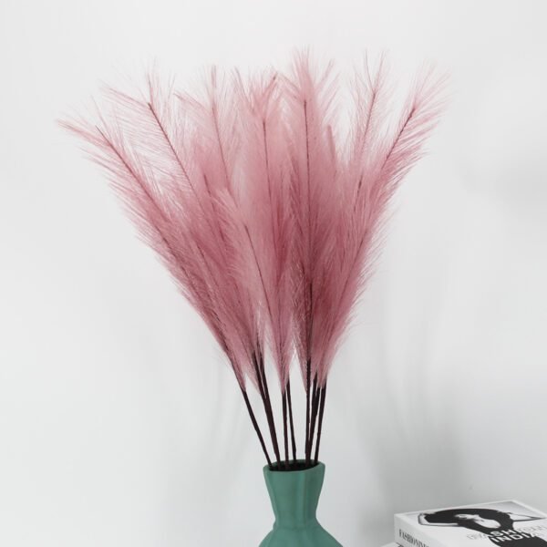 3HLINK watermelon red artifical faux pampas grass for arrangement