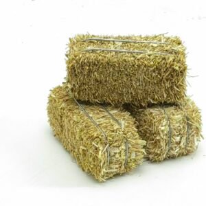 small natural hay bale