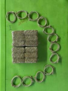 mini hay bales for wedding decor