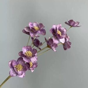 Purple natural material Silver Bell Flowers for bouquets